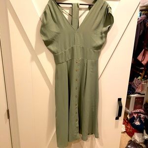 Flirty green summer dress